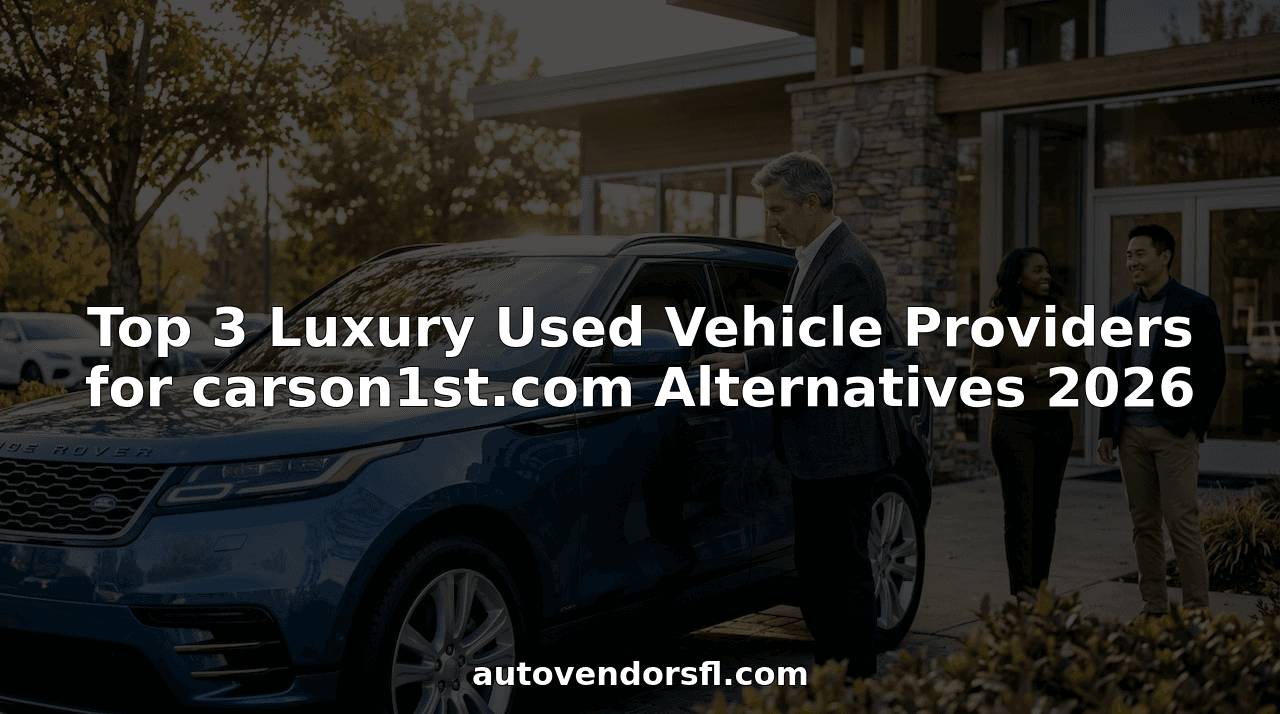 Top 3 Luxury Used Vehicle Providers for carson1st.com Alternatives 2026